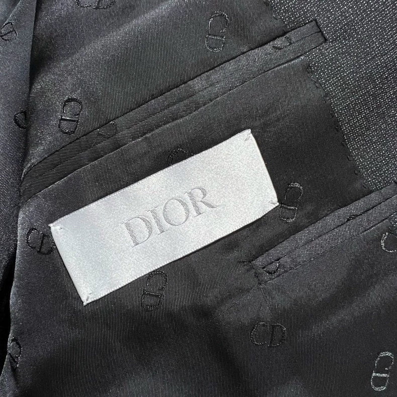 Dior Wool Blazer in Dark Pattern