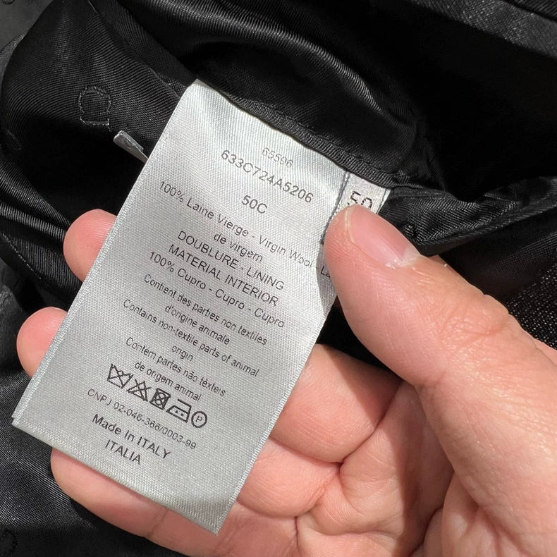 Dior Wool Blazer in Dark Pattern