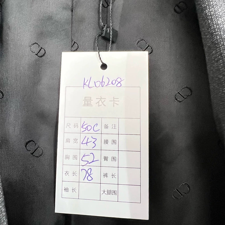 Dior Wool Blazer in Dark Pattern