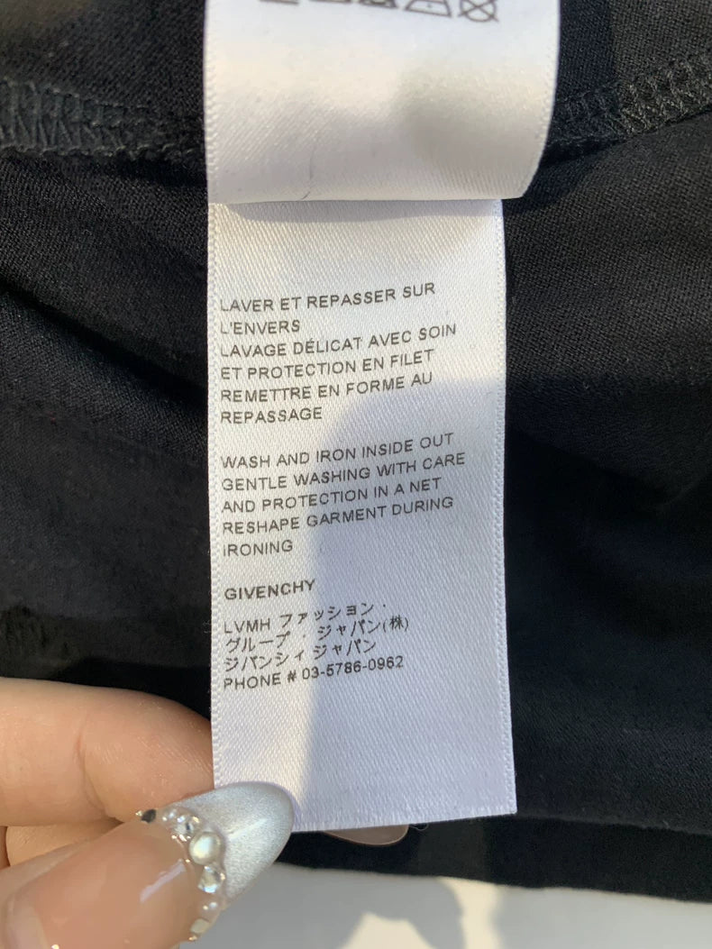 Givenchy Letter Embroidered Short Sleeve Tee-yf