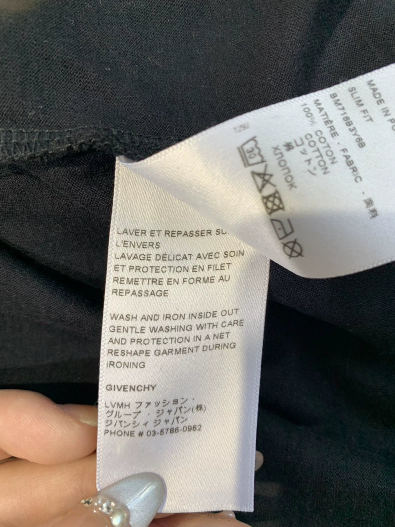 Givenchy Letter Embroidered Short Sleeve Tee-yf