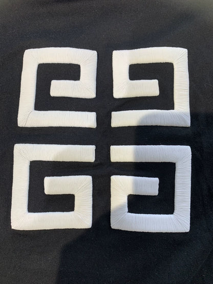 Givenchy Letter Embroidered Short Sleeve Tee-yf