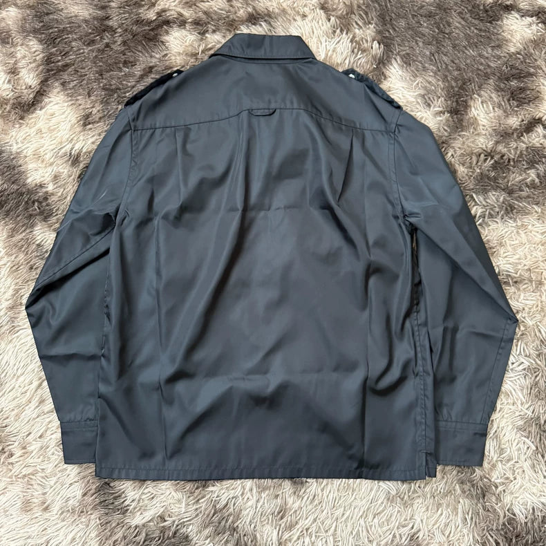 Prada Triangle Logo Nylon Utility Jacket