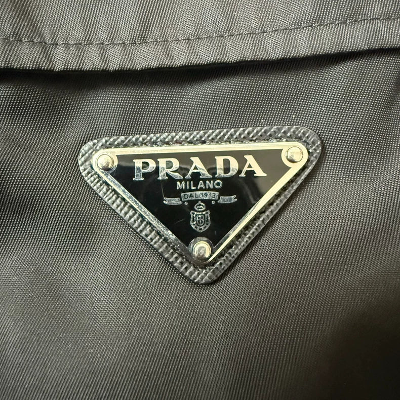 Prada Triangle Logo Nylon Utility Jacket