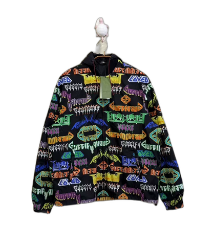 Gucci Colorful Logo Hooded Jacket
