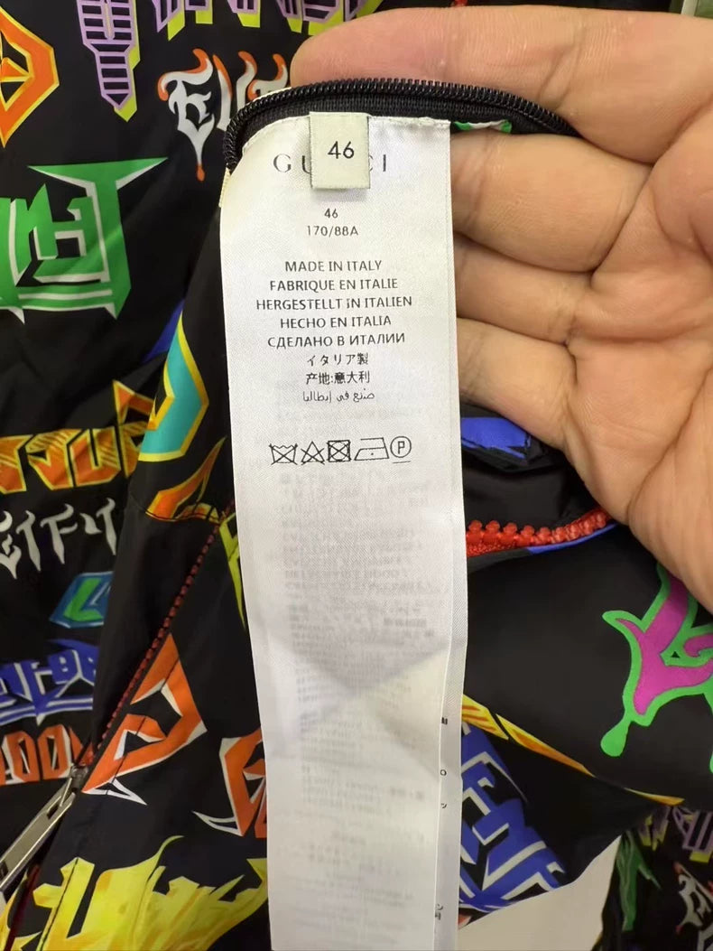 Gucci Colorful Logo Hooded Jacket