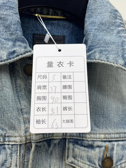 Saint Laurent Denim Jacket with Anchor