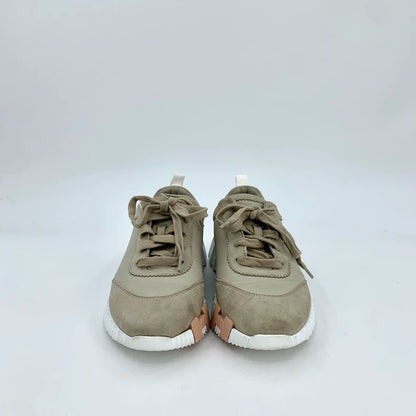 Hermes Brown Casual Lace-Up Sneakers