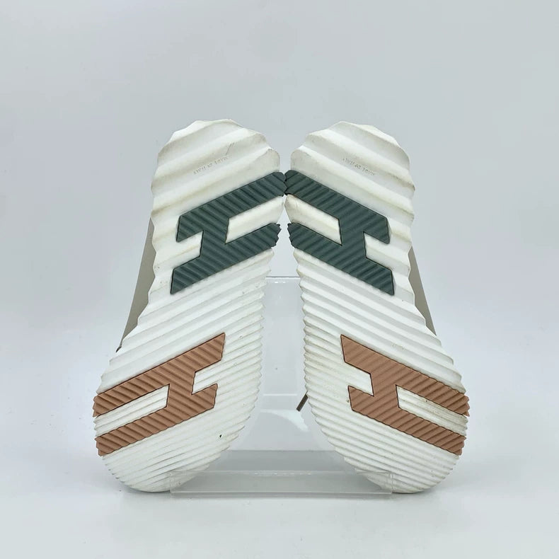 Hermes Brown Casual Lace-Up Sneakers