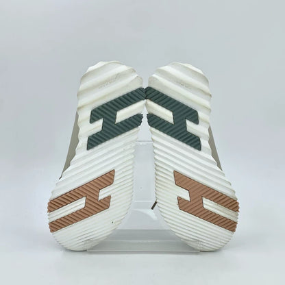 Hermes Brown Casual Lace-Up Sneakers