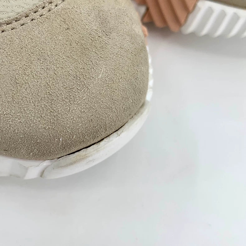 Hermes Brown Casual Lace-Up Sneakers