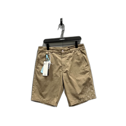 Louis Vuitton Khaki Gradient Logo Shorts