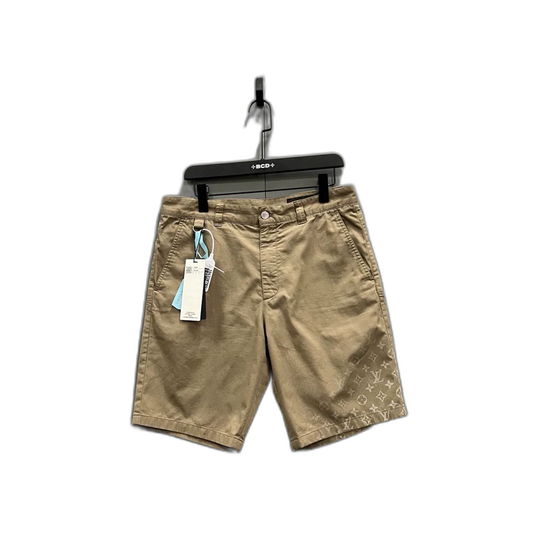 Louis Vuitton Khaki Gradient Logo Shorts