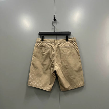 Louis Vuitton Khaki Gradient Logo Shorts