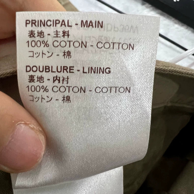 Louis Vuitton Khaki Gradient Logo Shorts