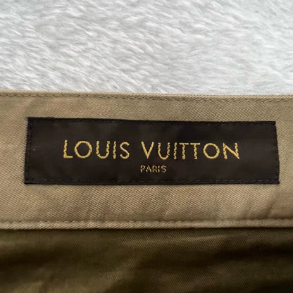 Louis Vuitton Khaki Gradient Logo Shorts