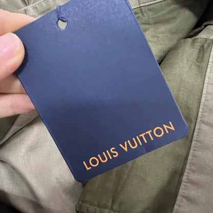 Louis Vuitton Khaki Gradient Logo Shorts