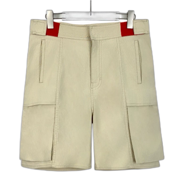 Khaki Multi-Pocket Work Shorts by Givenchy