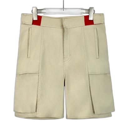 Khaki Multi-Pocket Work Shorts by Givenchy