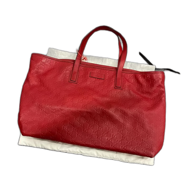 Limited Edition Red Leather Tote Bag