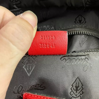 Limited Edition Red Leather Tote Bag