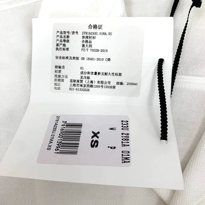 Celine White Embroidered Cotton Short Sleeve Shirt