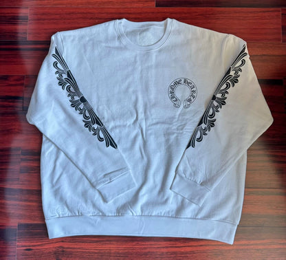 White Chrome Hearts Lightweight Sweatshirt