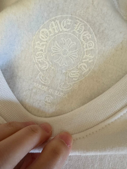 White Chrome Hearts Lightweight Sweatshirt