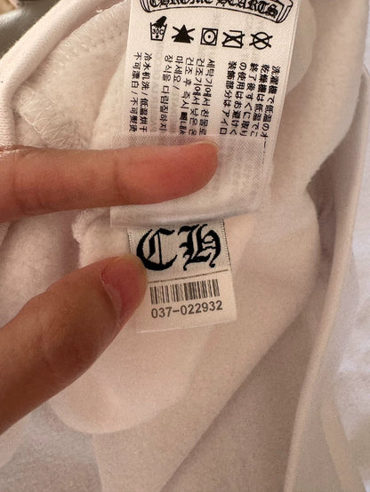 White Chrome Hearts Lightweight Sweatshirt