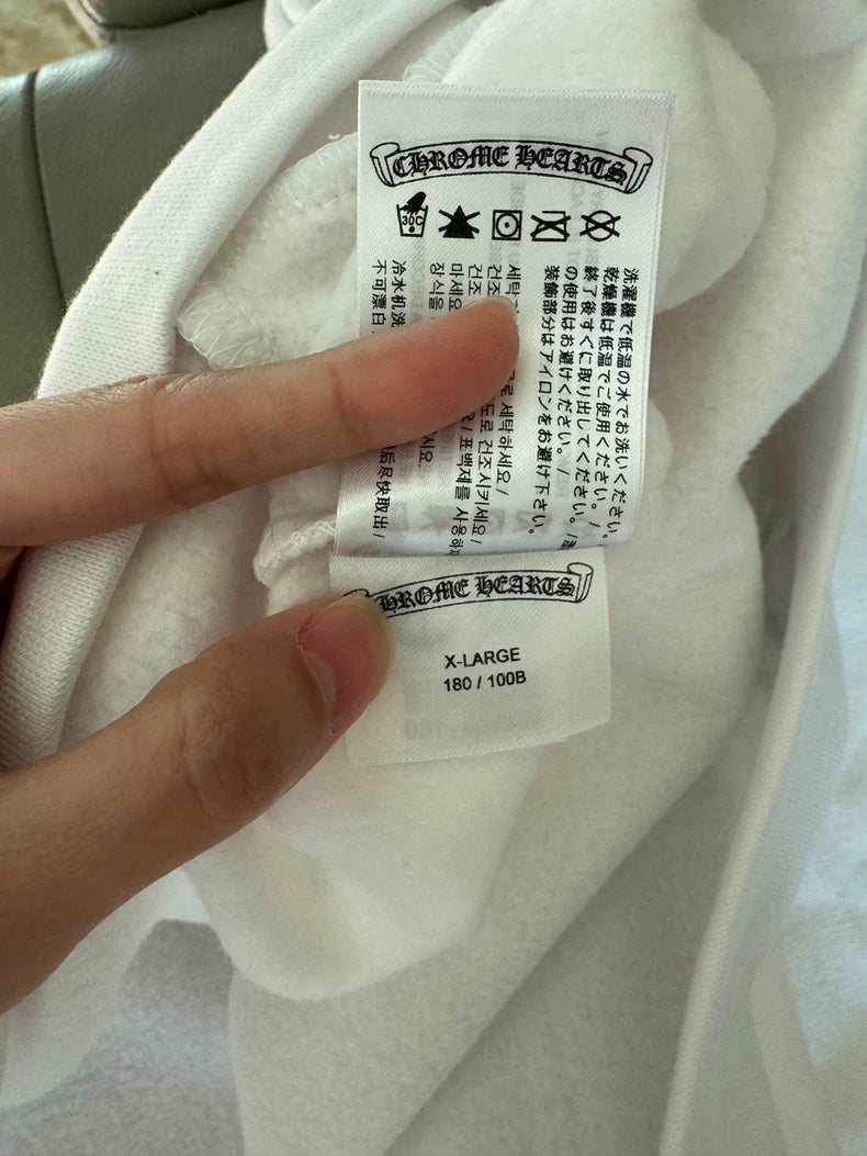 White Chrome Hearts Lightweight Sweatshirt