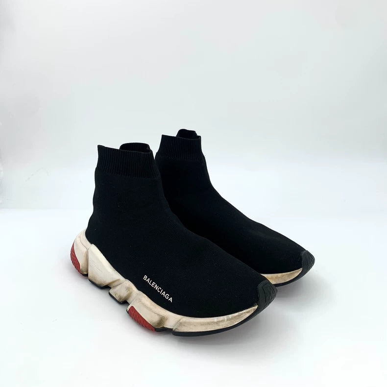 Balenciaga Black Logo Sock Sneakers