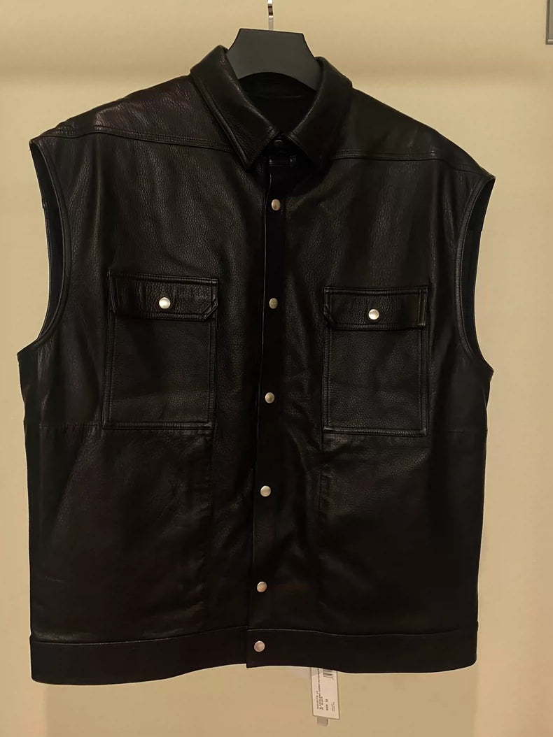Rick Owens Lambskin Leather Vest