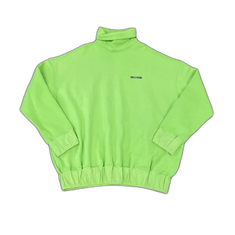 Green High Neck Sweatshirt