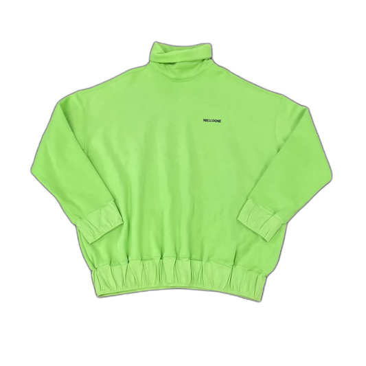 Green High Neck Sweatshirt