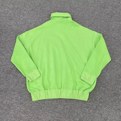 Green High Neck Sweatshirt