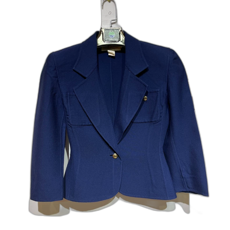 Vintage Slim-Fit Short Blazer Jacket
