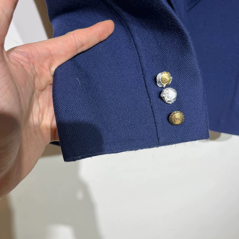 Vintage Slim-Fit Short Blazer Jacket