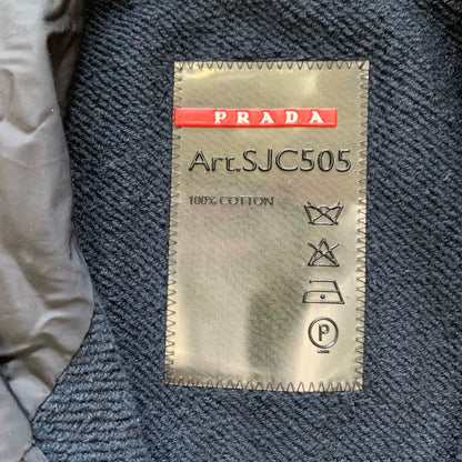 Prada Black Zip-Up Hooded Jacket