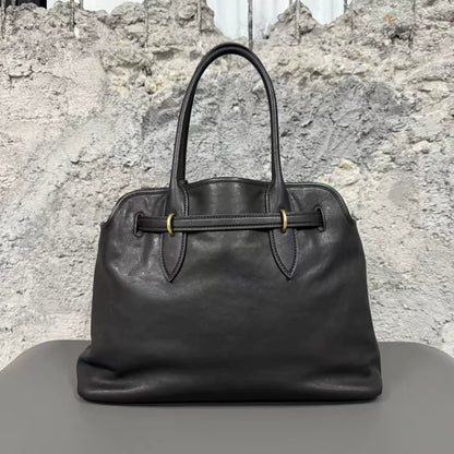 miumiu Aventure Leather Handbag Briefcase