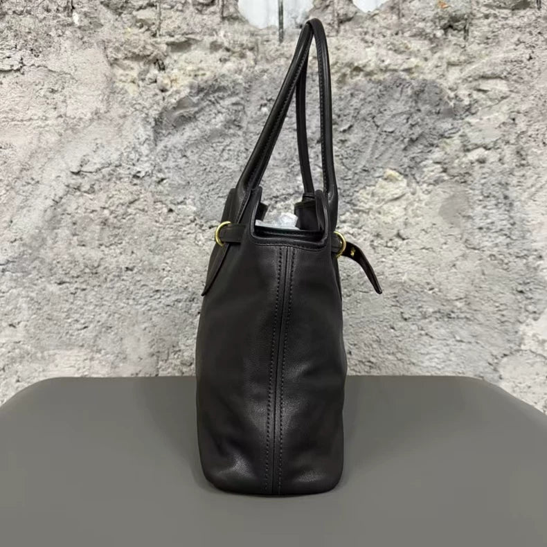 miumiu Aventure Leather Handbag Briefcase