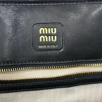 miumiu Aventure Leather Handbag Briefcase