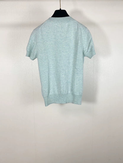 Hermes Knitted Sweater in Light Blue