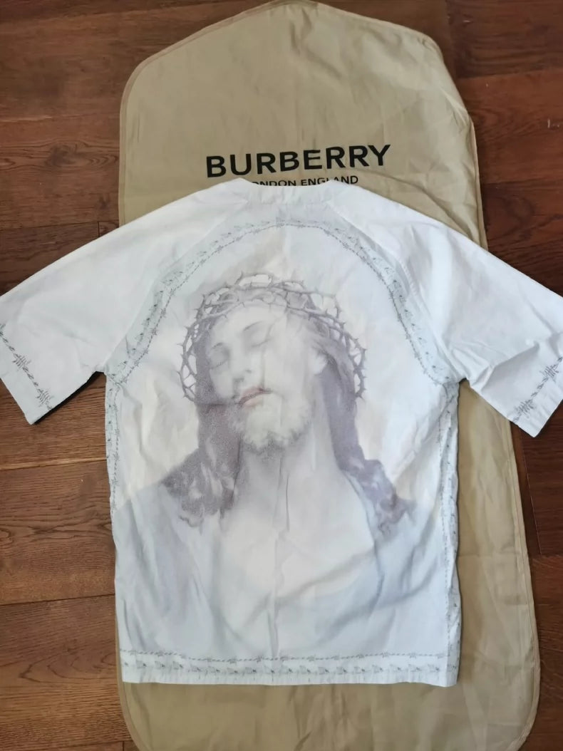 Givenchy Show style Jesus Print T-shirt