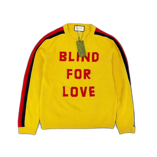 Gucci Striped Knit Sweater in Yellow