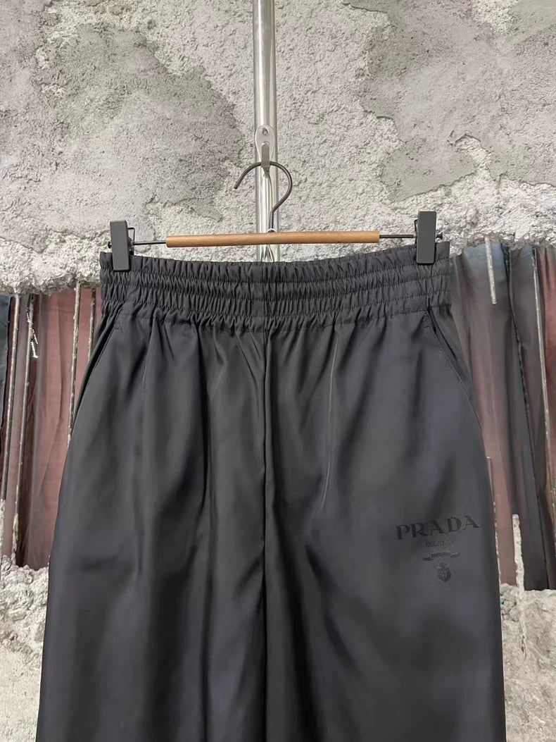 Prada Dark Pattern Logo Pants
