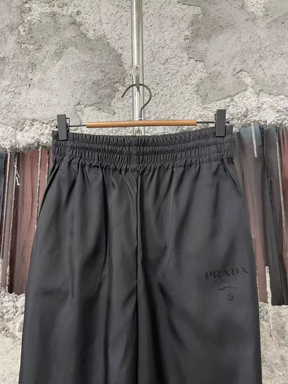 Prada Dark Pattern Logo Pants