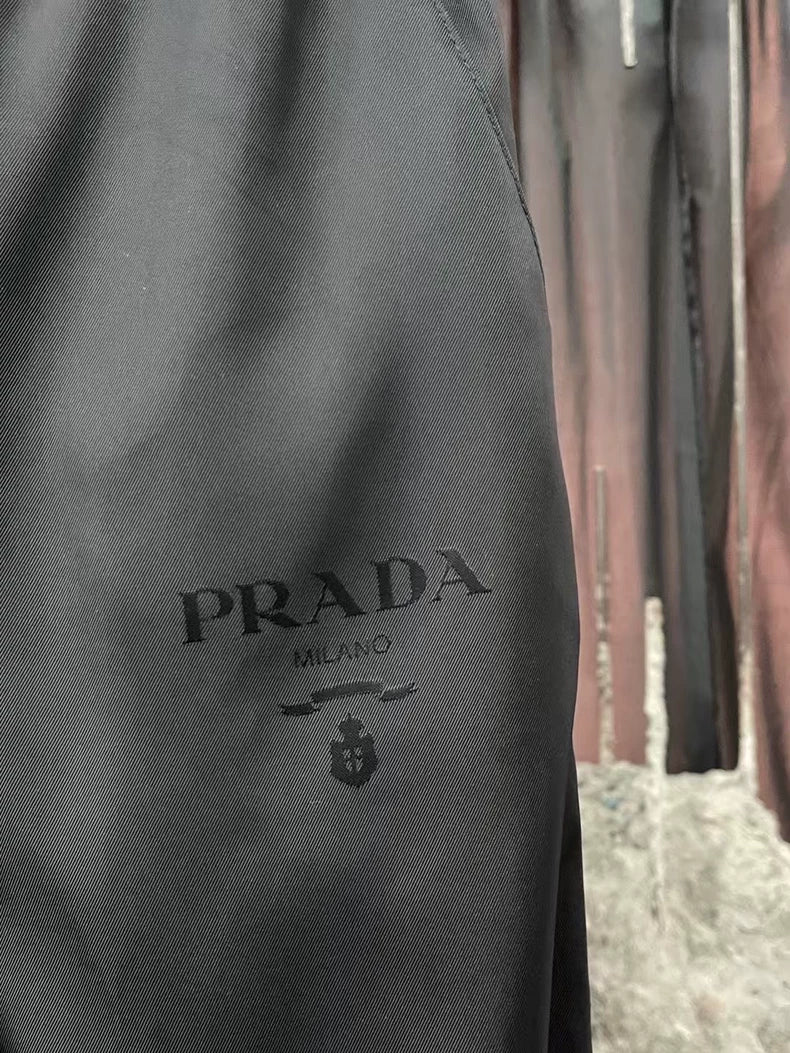 Prada Dark Pattern Logo Pants