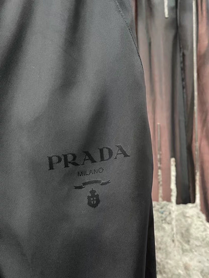 Prada Dark Pattern Logo Pants