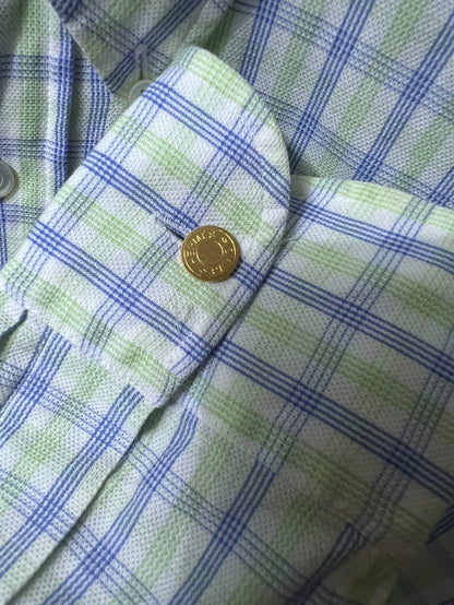 Hermes Men's Checked Long Sleeve Shirt