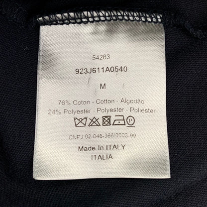 Dior Dark Blue Logo Cotton T-Shirt